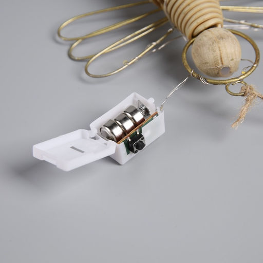 Светодиодная фигура подвесная Ангел, 14х11х5 см, 10 LED, от батареек AG13х3, свечение тёплое белое - Luazon lighting фото 4