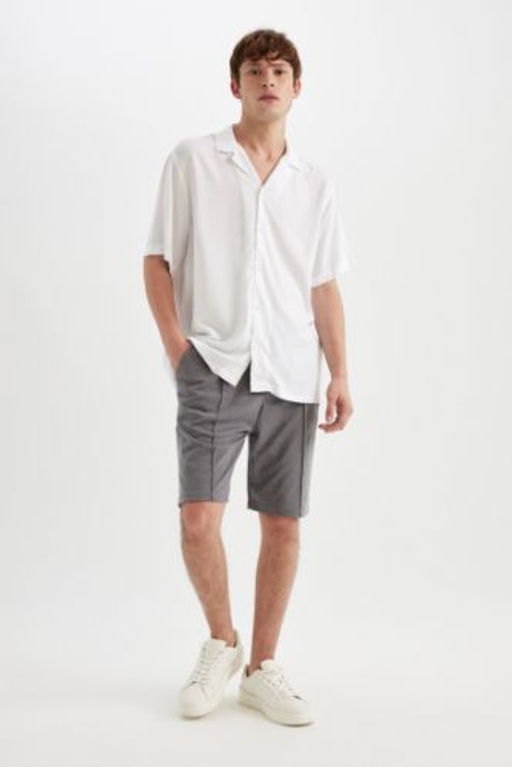 Relax Fit Penye Bermuda Sort