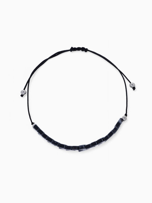 Цена за 12 шт. Браслет-оберег «Гематит» ассорти форм, серый