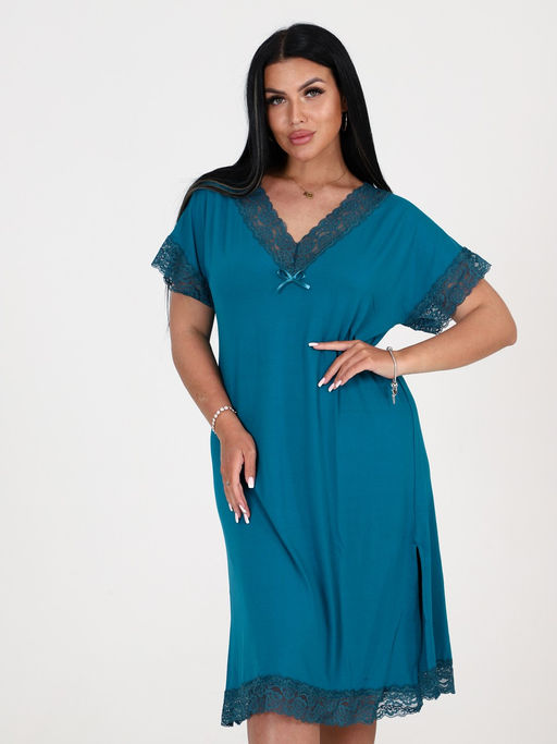 03 СОРОЧКА ЖЕНСКАЯ (Лазурный) - А-дина фото 2