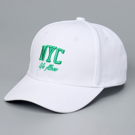 Кепка детская NYC, белая, р-р 52-54, 5-7 лет