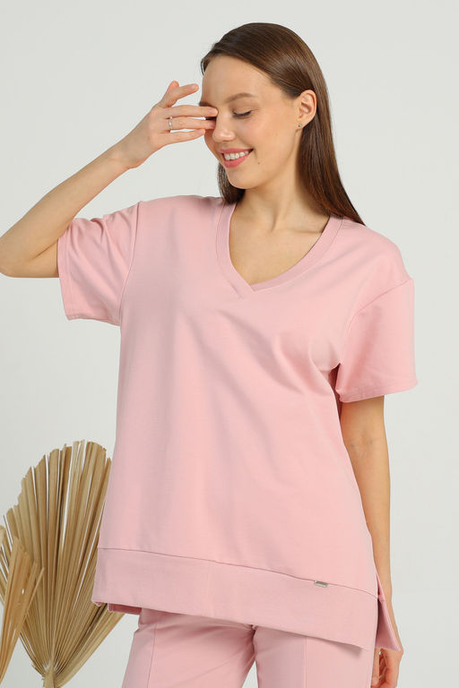 Джемпер футболка из мягкого хлопкового футера - Solo mio фото 4