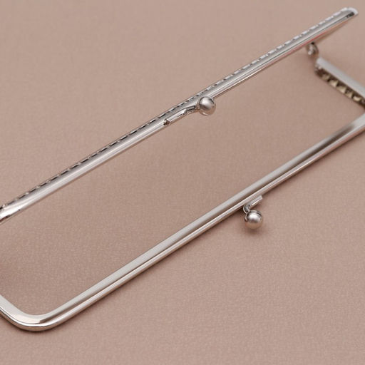 Фермуар пришивной Прямоугольник, 20 см, цвет серебряный - Арт узор фото 2