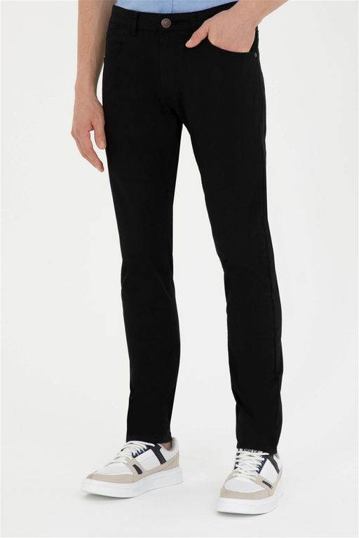 U. S. Polo Assn / Мужские черные брюки из плотной ткани - U.s. polo assn фото 2