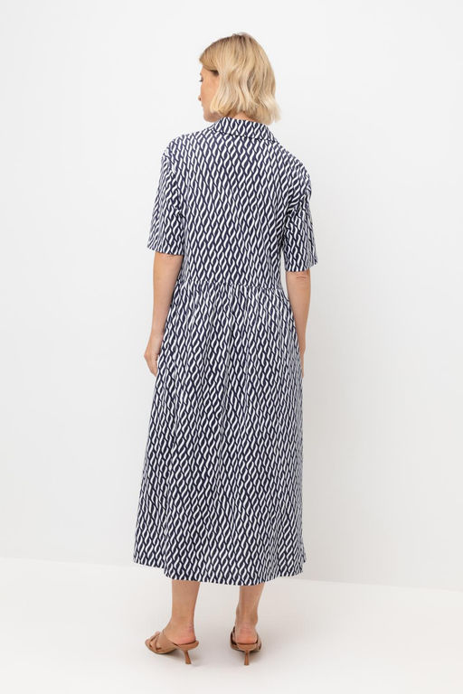 ЕВТ 5071/синие мини косы платье жен