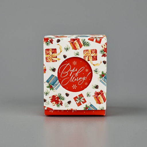 Цена за 5 шт. Бонбоньерка новогодняя «Новогодние подарки», 6 х 7 х 6 см