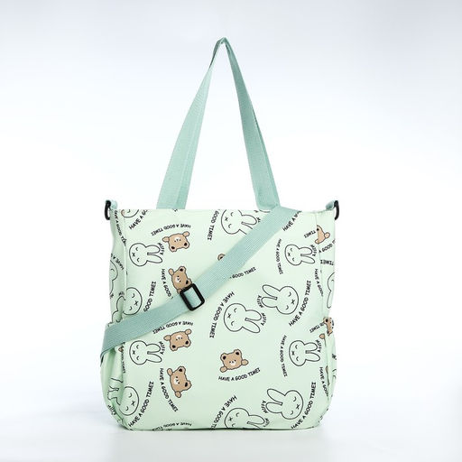 Шопер на молнии, цвет зелёный - Simaland фото 3