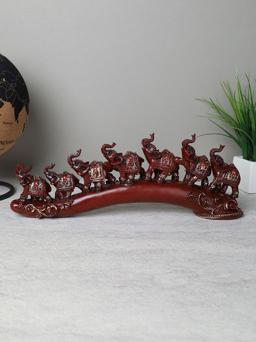 Статуэтка Слоны на бивне 12х32 см / QD5500 /уп 48/ - ГалеонТрейд фото 2