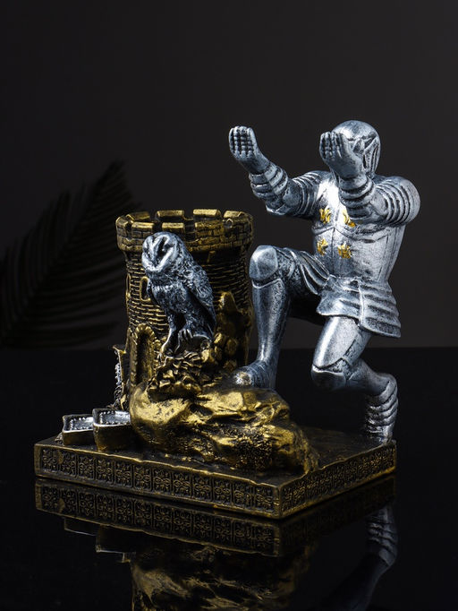 Органайзер для канцелярии «Рыцарь с совой», 15.5×14.5×9 см