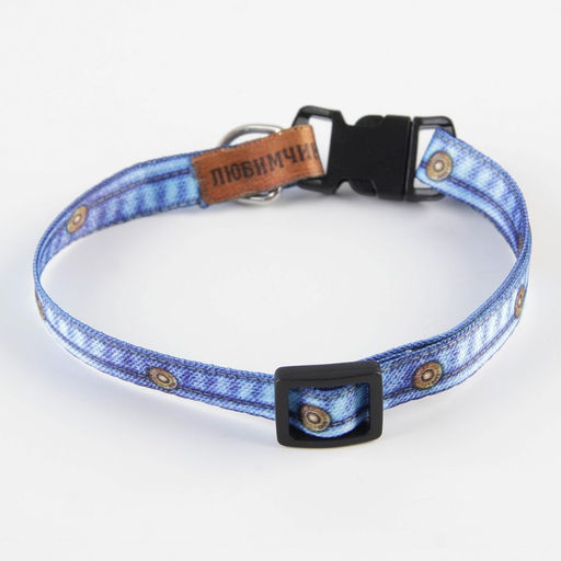 Ошейник для собак и кошек с фастексом Любимчик, 30х1 см - Пушистое счастье фото 2