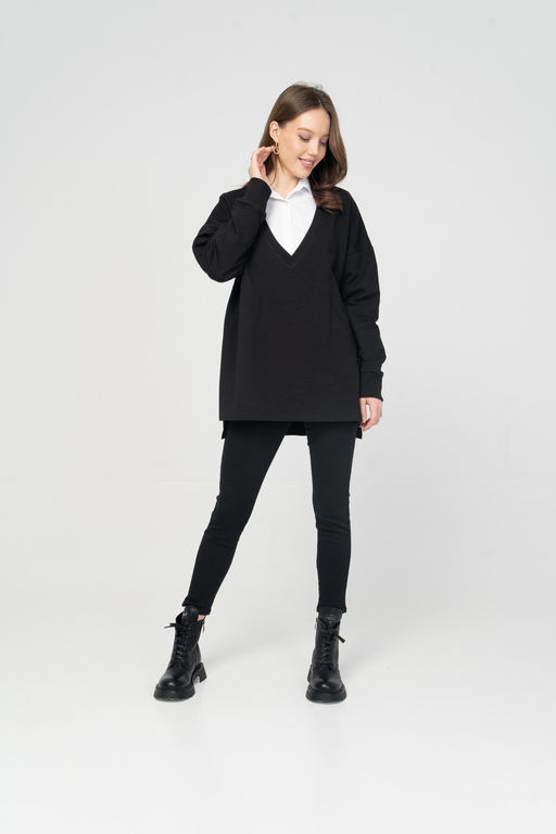 Джемпер женский 230L3-16 черный - Solo mio фото 2