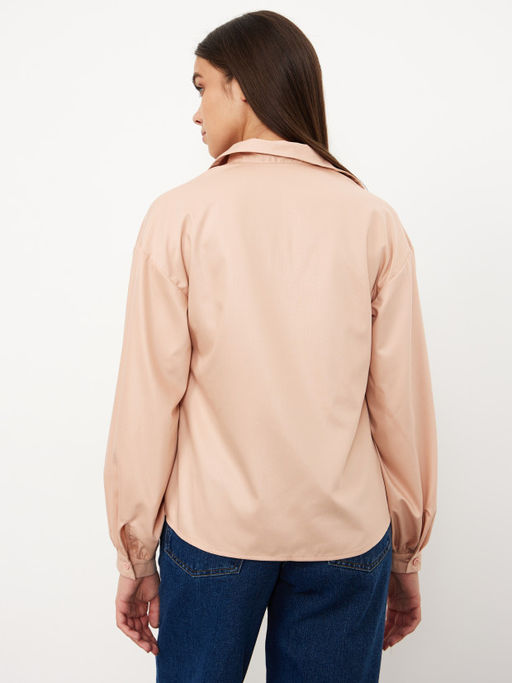 Новинка!  Рубашка "Симона" персиковый