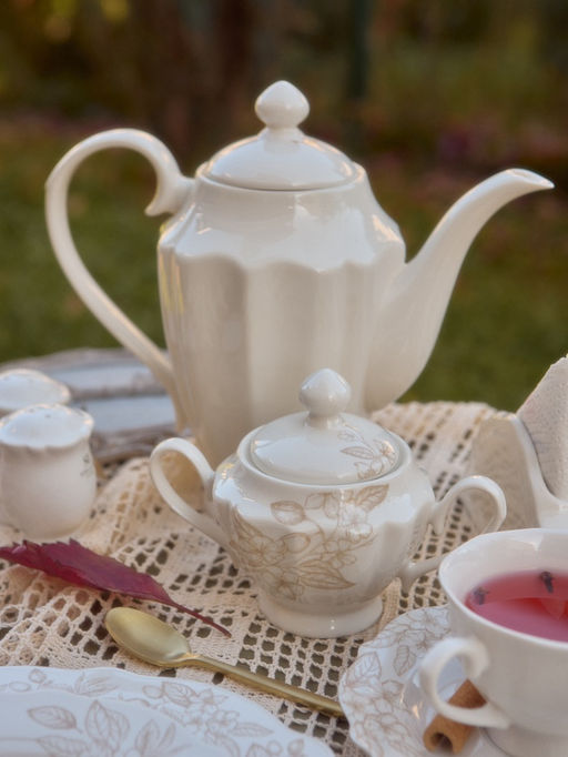 Сахарница SL Home «Аманде», 350 мл, 17×11×12 см, фарфор, белая