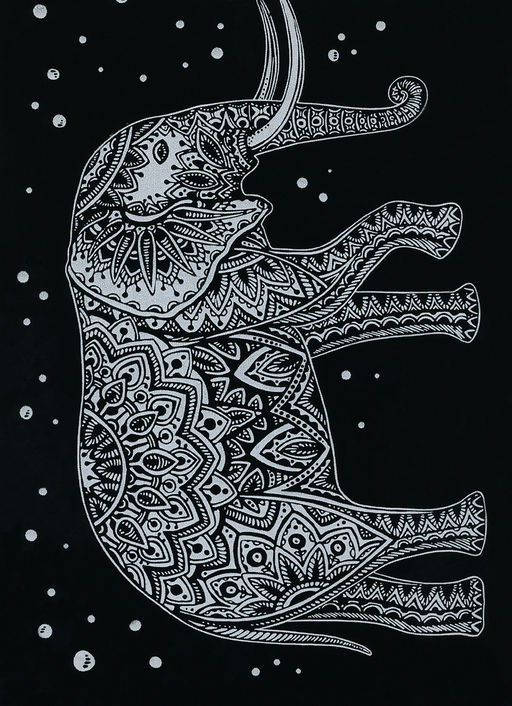 Hobbius GHPB-05 Набор для творчества Гравюра-блокнот 14 x 20 см Африканские зарисовки  фото 4