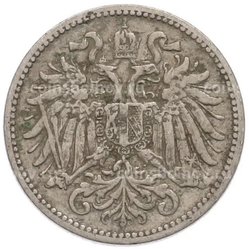 Монета 10 геллеров 1895 года Австрия