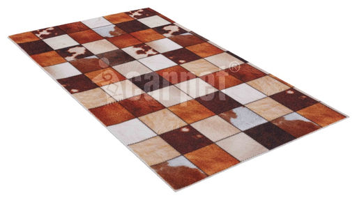 Коврик вырезной icarpet PRINT антискользящий (101) "Пэчворк Шкурки" 200х300 S