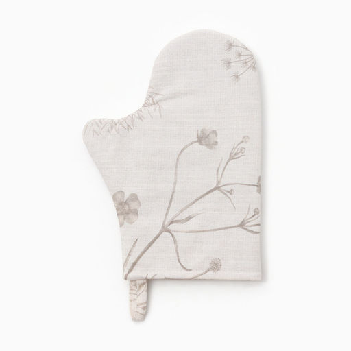 Варежка-прихватка Этель Flower herbarium, 20?27 см, 100% хлопок, репс 210 г/м?
