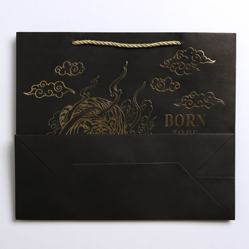 Пакет крафтовый с пластиковым окном Burn to be wild, 31 х 26 х 11 см - Дарите счастье фото 5