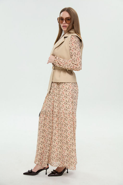 Костюм NIKVA н1045-1 крем-брюле и бежевый мультиколор