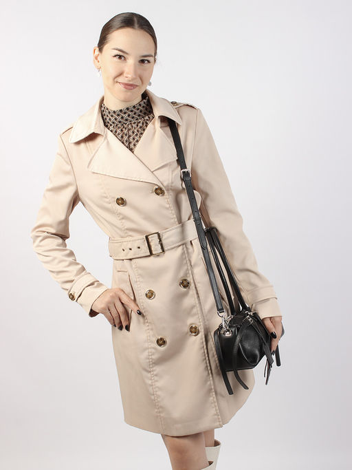 LACCOMA сумка L1017f-черный натуральная замша, натуральная кожа хлопок фото 7