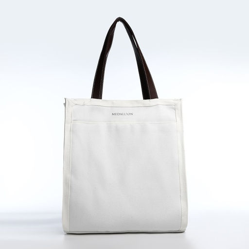 Шопер на молнии, цвет белый - Simaland фото 3