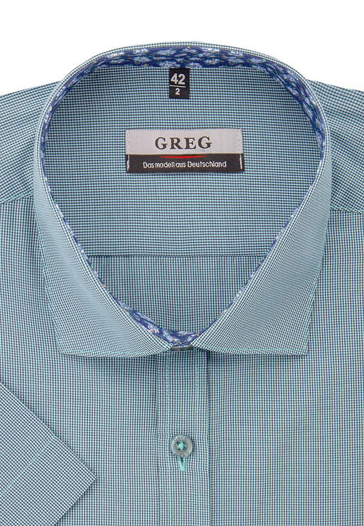 Сорочка мужская короткий рукав GREG 474/109/02/KZS/P/1*