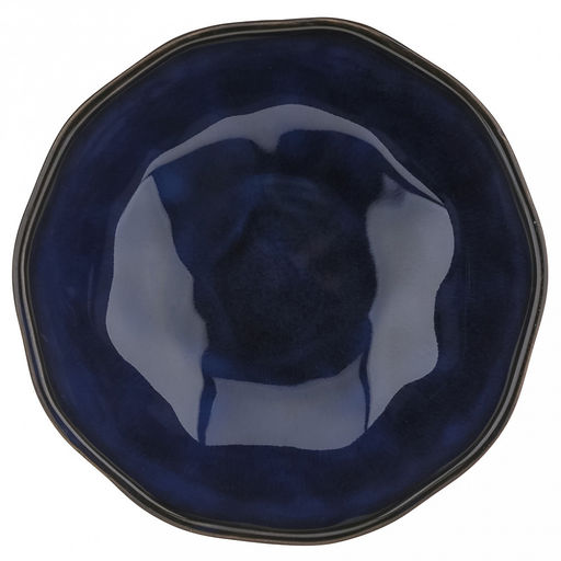 "Тихий океан" Салатник керамический 1,16л, д17,7см, h8,6см, асимметричная форма, синий (Китай)