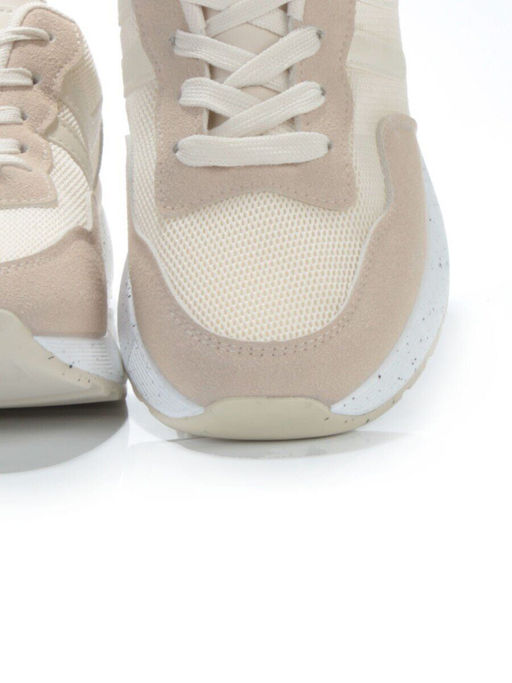 05-6028-6 BEIGE Кроссовки женские (искусственные материалы) - No name фото 14