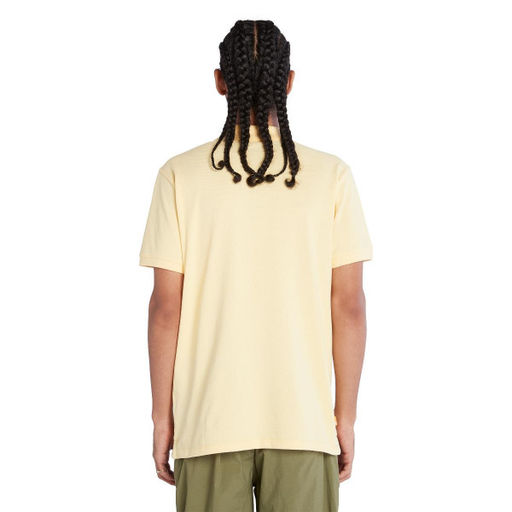 Мужские поло с коротким рукавом Timberland Polo Millers River Elevated Tipped Slim TFO желтая фото 5