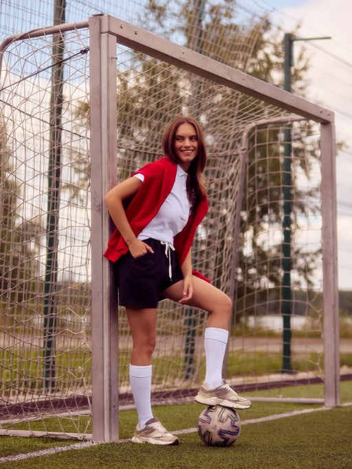 Футболка поло женская MINAKU: Basic line, белая, размер 52