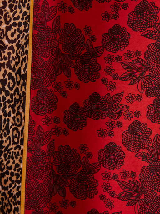 Большой, мягкий, тонкий и очень нежный двусторонний палантин с рисунком. - Tantino фото 9