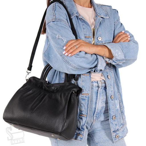 Сумка женская кожаная 8506VG black Vitelli Grassi в Новосибирске