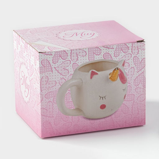 Кружка Единорог, 550 мл, доломит, белая