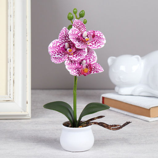 Цветочная композиция Орхидея 22 см / LM-796 /уп 12/144/ - ГалеонТрейд фото 4