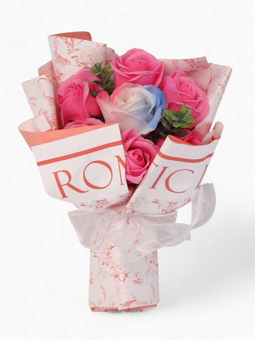 Букет из 6 розовых роз и 1 дизайнерской розы - SB BEAUTY фото 6