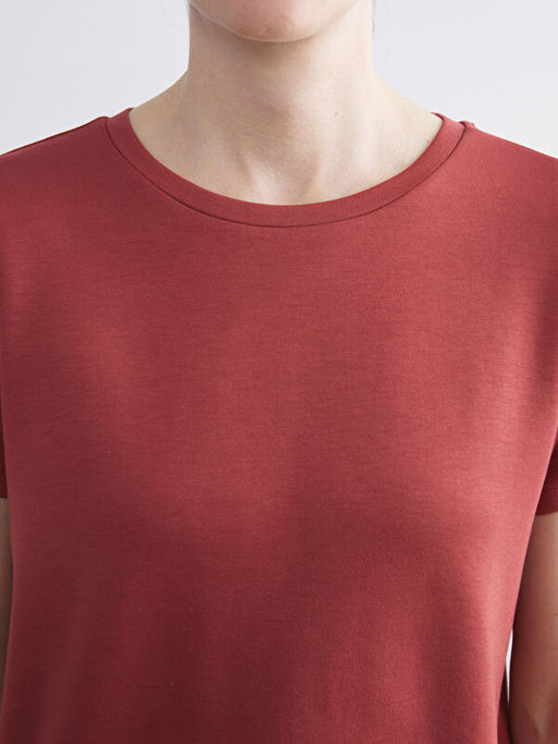 Bisiklet Yaka Kad?n Ti??rt