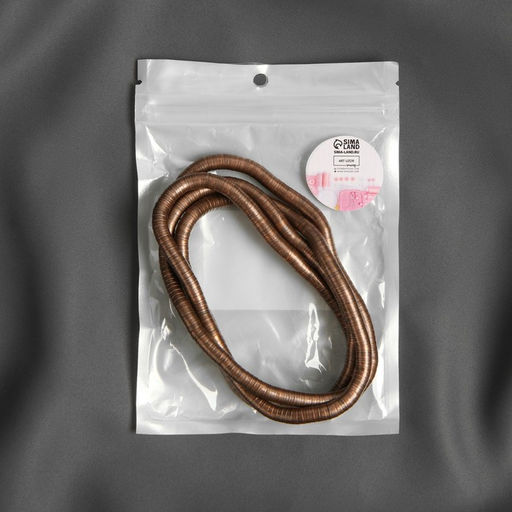 Цена за 2 шт. Подхват для штор Гибкий шнур, d = 7 мм, 50 см, цвет медный - Арт узор фото 3