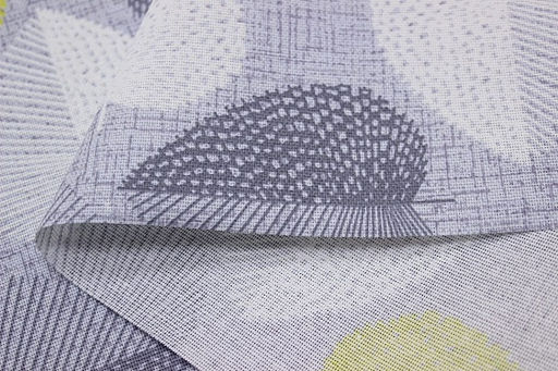 Рогожка Геометрические листочки, ш.1.5м, хлопок-100%, 160гр/м.кв - Купава фото 2