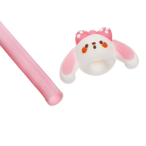 Цена за 12 шт. Ручка-прикол Calligrata «Зайка», чёрный стержень, гелевая, МИКС