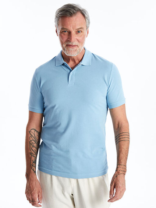 Polo Yaka K?sa Kollu Pike Erkek Ti??rt