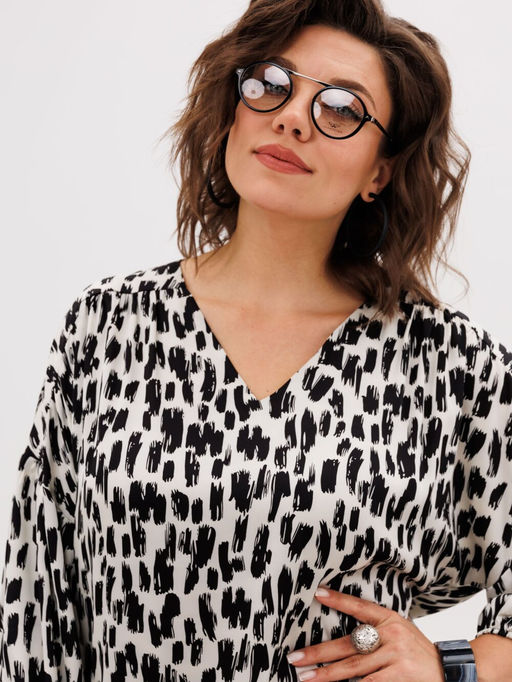 Блуза ANELLI 1676.1 сафари шелк  фото 7