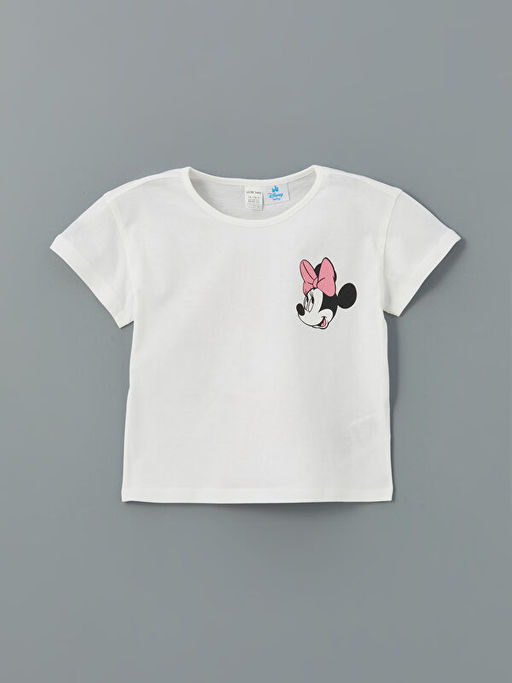Minnie Mouse Bask?l? K?z Bebek Ti??rt ve ?ort 2li