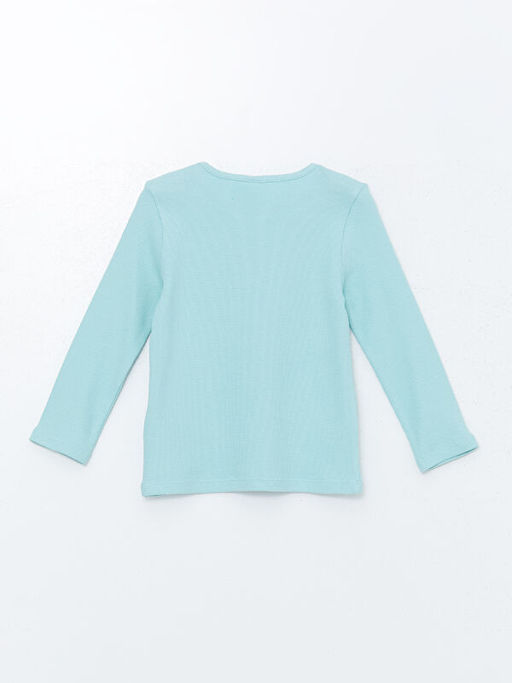 Bisiklet Yaka K?z ?ocuk Ti??rt - Waikiki фото 2