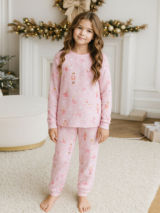 Комплект для девочек розовый