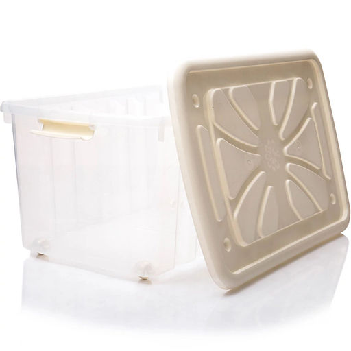 Ящик хозяйственный 600*400*300 45л на колесах - Полимербыт фото 2