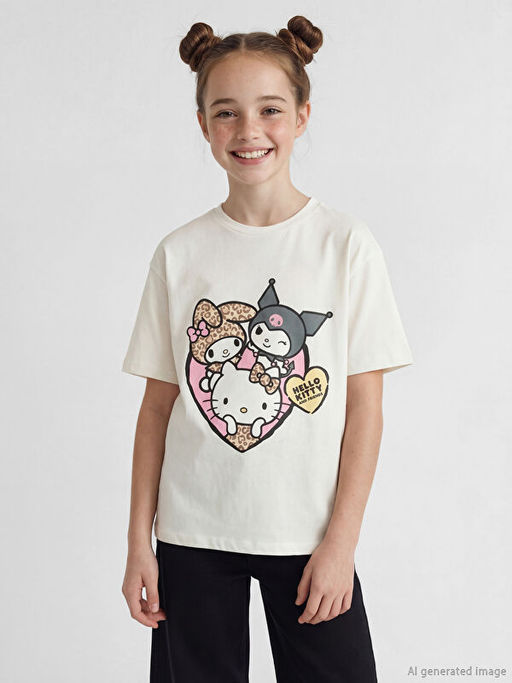 Hello Kitty Bask?l? K?z ?ocuk 2li Ti??rt