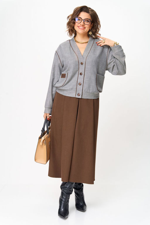 Костюм Aira Style 24131 Коричневый