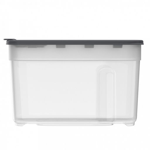 Контейнер для сыпучих продуктов 1л, 17х8,5х10,5см, полипропилен, графит (Россия) - Домашняя мода фото 2