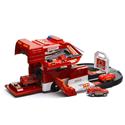 Машина-Трек "Пожарная" в коробке