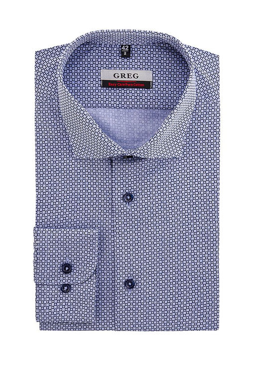 Сорочка мужская длинный рукав GREG 224/131/8/ZV  фото 2
